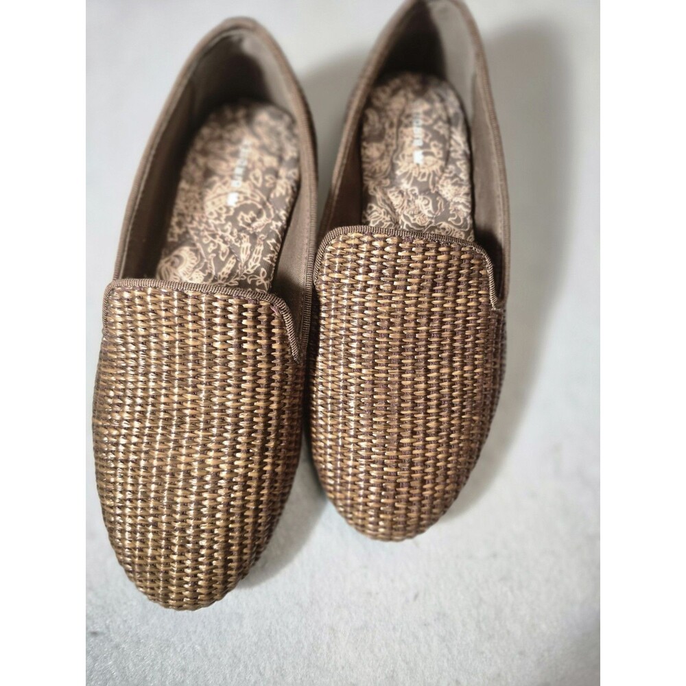 Birdies The Starling Mahogany Raffia Loafers Women’s Size 6 – Worn Once